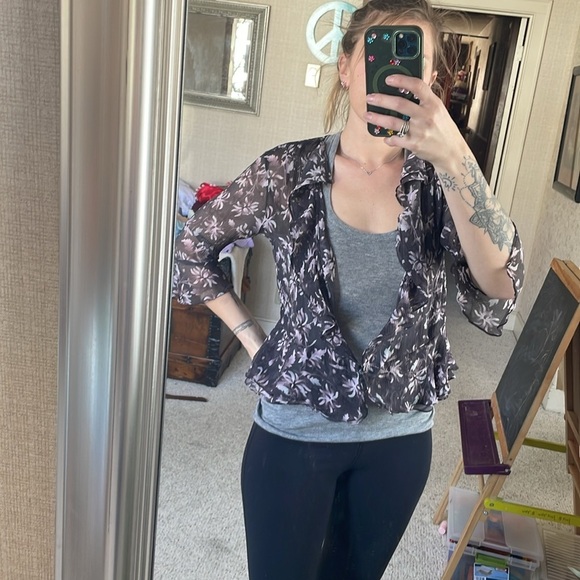 Jones New York Flora Silk y2k 90s Blouse - Picture 3 of 14